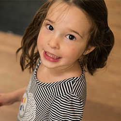 Young girl smiling
