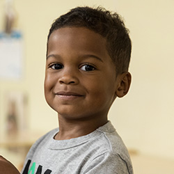 Boy smiling